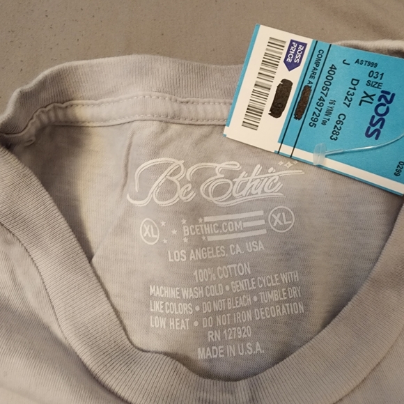 BeEthic Hustler Size XL Grey Marble Tshirt - Picture 4 of 5